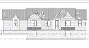 View of a front porch grand entrance