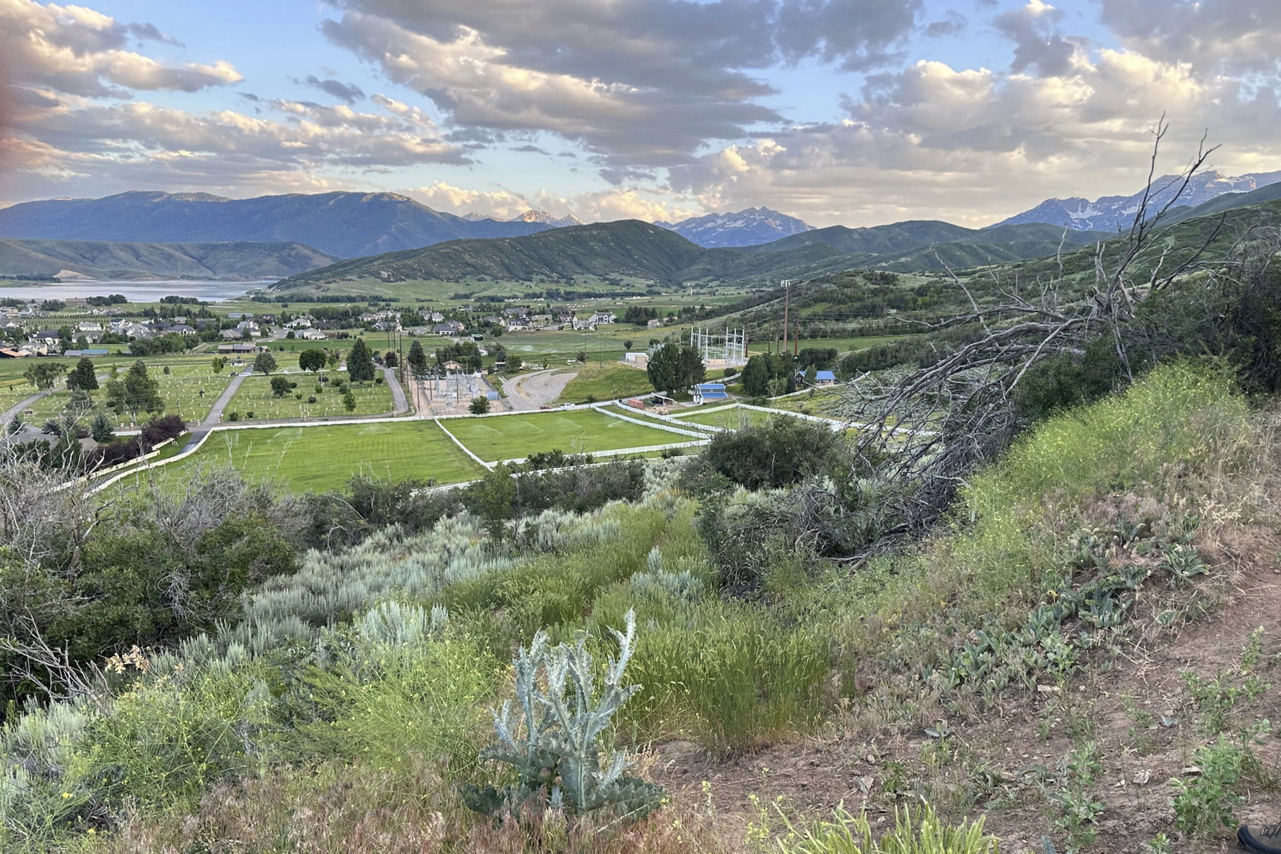 View of mountain backdrop