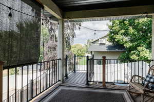 View of main level deck