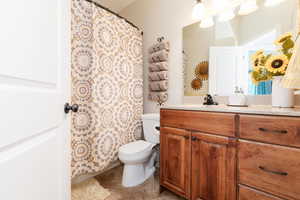Bathroom 2 with vanity and toilet