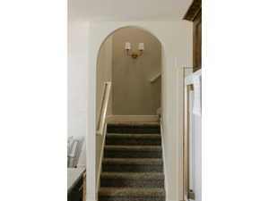 Stairs with arched walkways