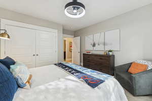 Bedroom with a closet