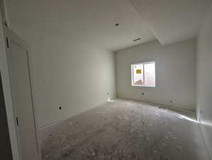 Empty room with baseboards