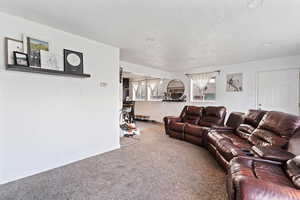 Living room with huge windows and lots of natural light