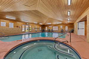 View of indoor community pool