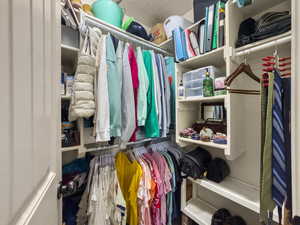 View of spacious closet