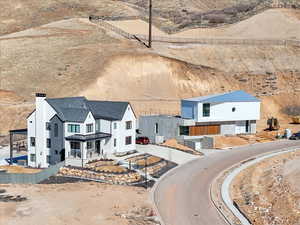Aerial view of property and surrounding area