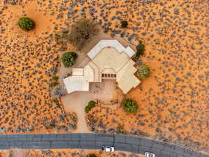 View from above of property