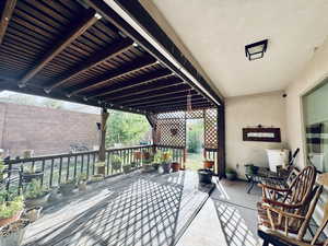 Patio with covered Pergola