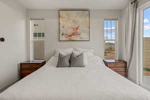Bedroom featuring baseboards