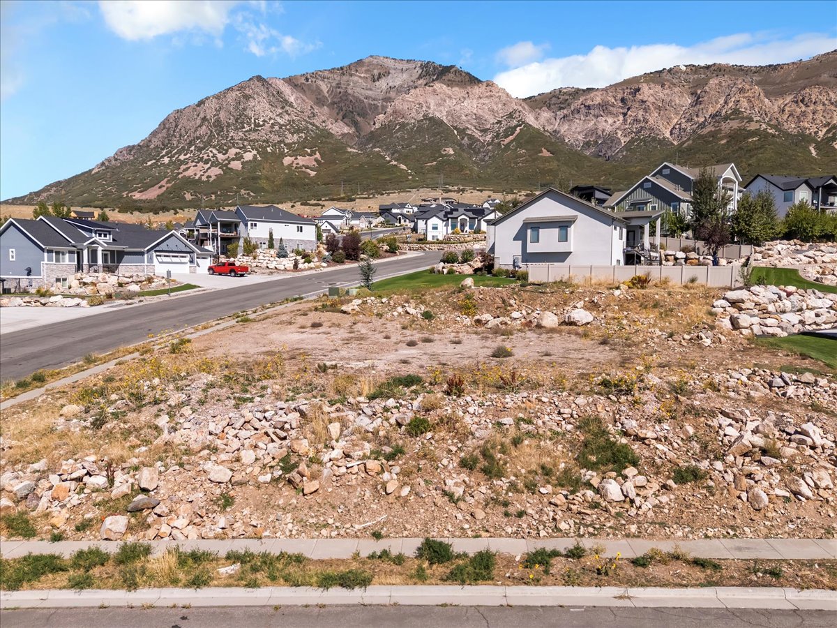 Mountain view with nearby suburban area