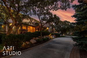 View of concrete road