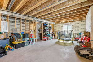 View of below grade area