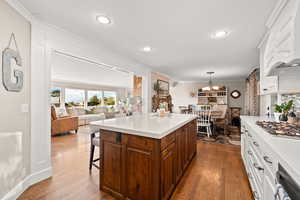 Kitchen with Quartz Countertops, Updated Cabinetry and Chef's Kitchen Appliances