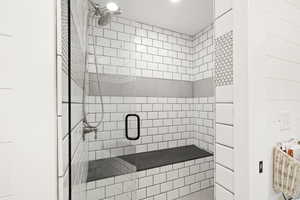 Primary Bathroom Shower with Dual Shower Heads
