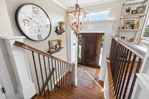 Entrance Foyer with Hardwood Floors