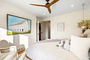 Primary Bedroom with French Doors