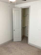 View of guest bedroom closet