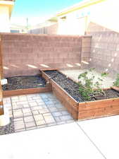 Exterior view of a sweet planting area