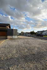 View of yard with a residential view