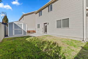 Large storage shed included!