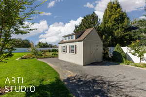 View of outdoor structure