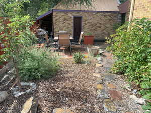 View of yard featuring a patio
