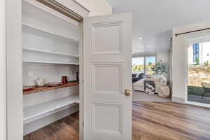 View of storage area