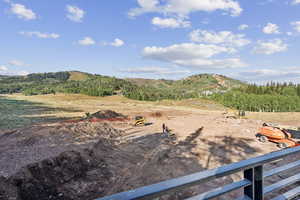 View of mountain background