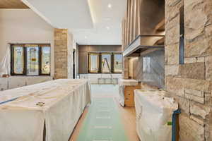 Reception featuring a sink