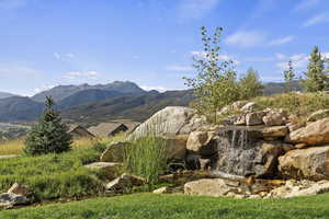 View of mountain background