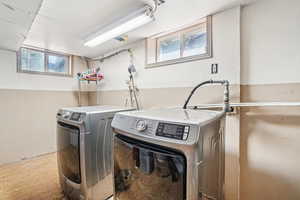 Laundry area featuring washer and dryer