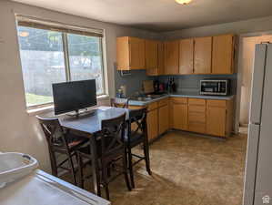 Kitchen with natural light
