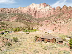 View of mountain background