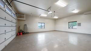 Garage with baseboards