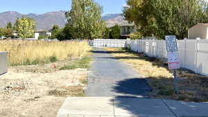 View of trails in community