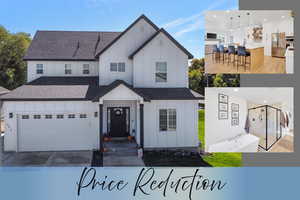 View of front of home featuring board and batten siding, a shingled roof, and driveway