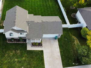 View from above of property