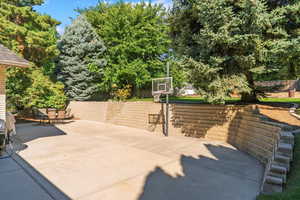 View of patio / terrace with basketball court