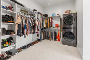 Primary Closet with Laundry Hookups