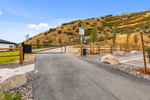 Gate to access SO many hiking and mountain biking trails, right in the neighborhood
