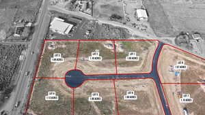 Aerial view of property's location featuring property boundaries highlighted