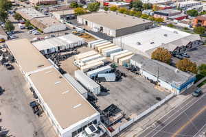 Drone / aerial view of industrial structures
