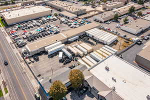 Bird's eye view of industrial structures