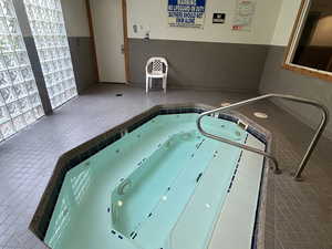 View of hot tub