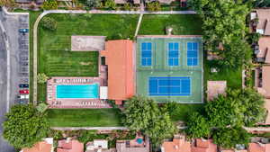 View of property location featuring a pool area