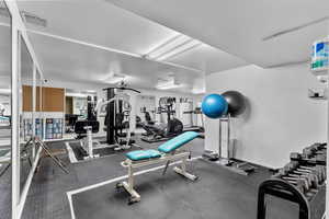 View of exercise room