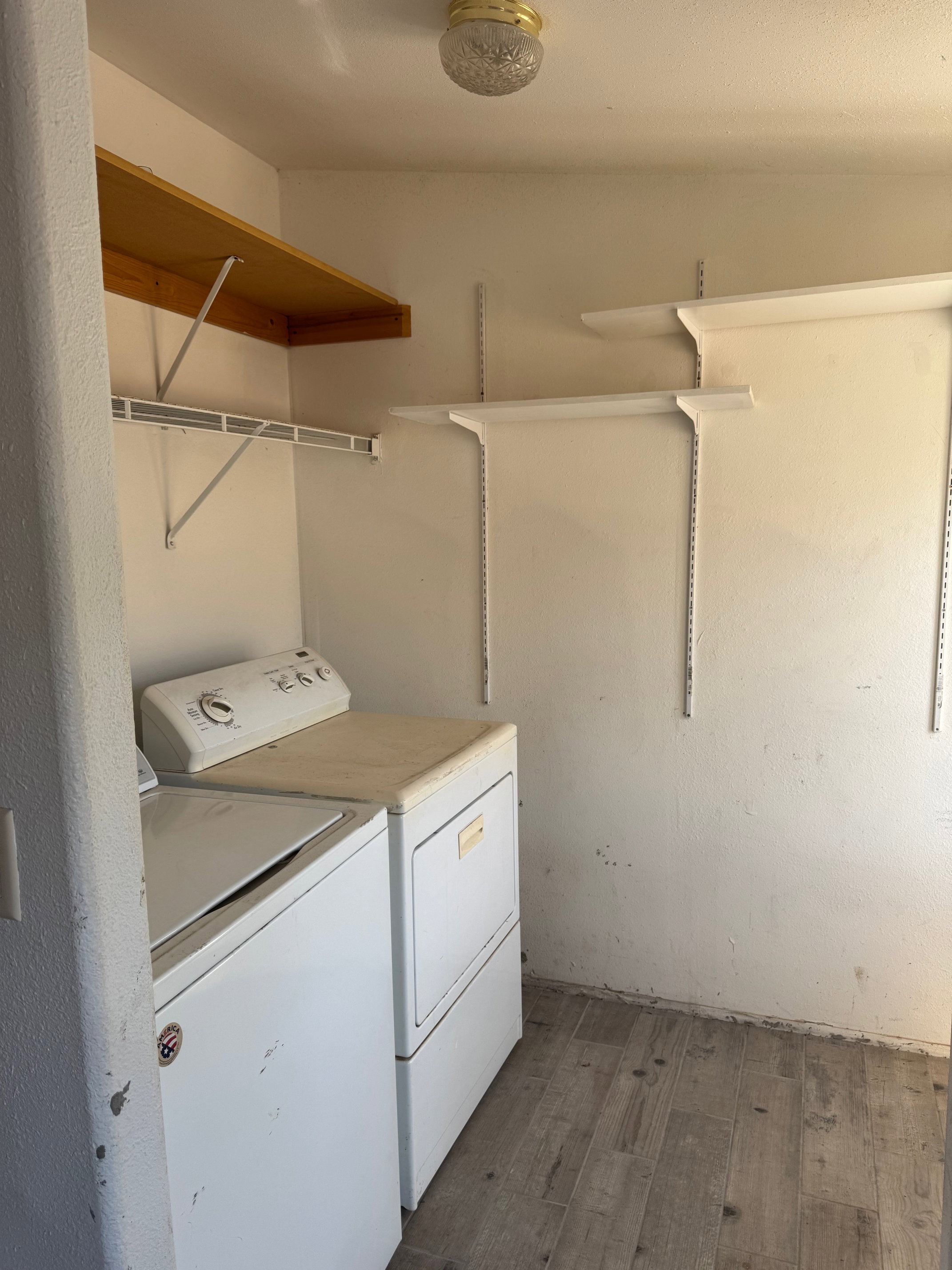 Laundry room with washer and dryer
