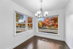 Dining area featuring gorgeous windows