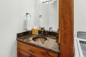 Bathroom featuring vanity